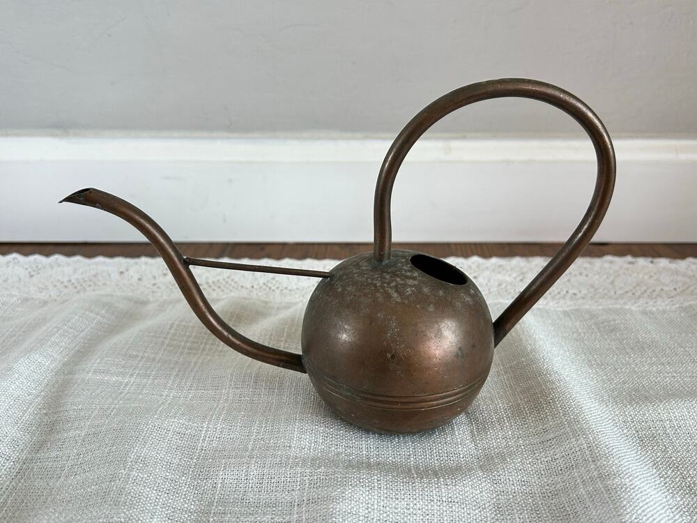 Midcentury Modern Copper Orbit Watering Can Modernist Decor - MCM decor